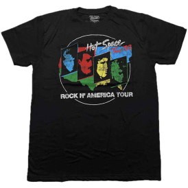 Rock Off Hot Space V2 Queen T -Shirt - Black