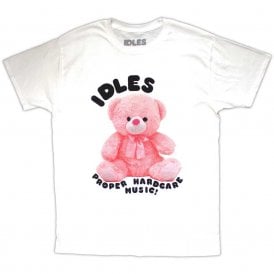 Rock Off Idles Proper Hardcore T Shirt in White