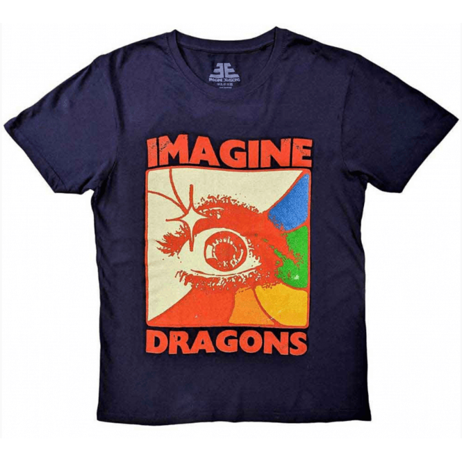 Rock Off Imagine Dragons Eye T-Shirt - Navy