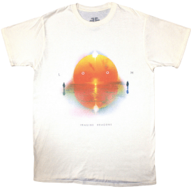 Rock Off Imagine Dragons Loom Sunset T-Shirt - White
