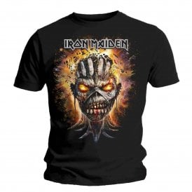 Rock Off Iron Maiden Eddie Exploding T Shirt in Black