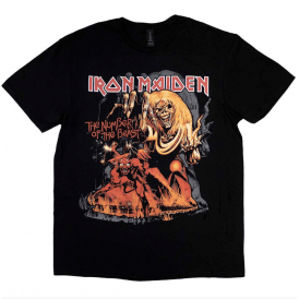 Rock Off Iron Maiden NOTB Red Graphic T-Shirt - Black