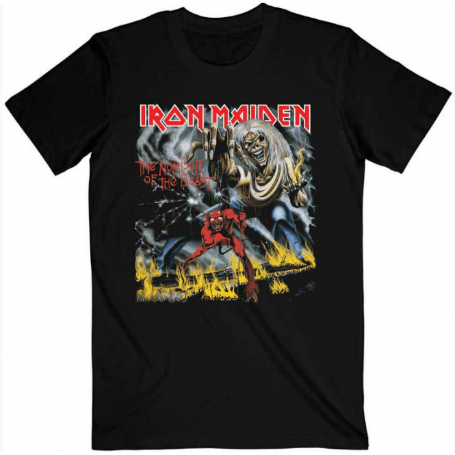Rock Off Iron Maiden NOTB T Shirt in Black