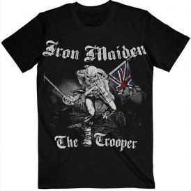 Rock Off Iron Maiden Sketched Troop T Shirt in Black