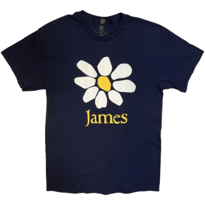 Rock Off James Daisy Logo T Shirt in Navy
