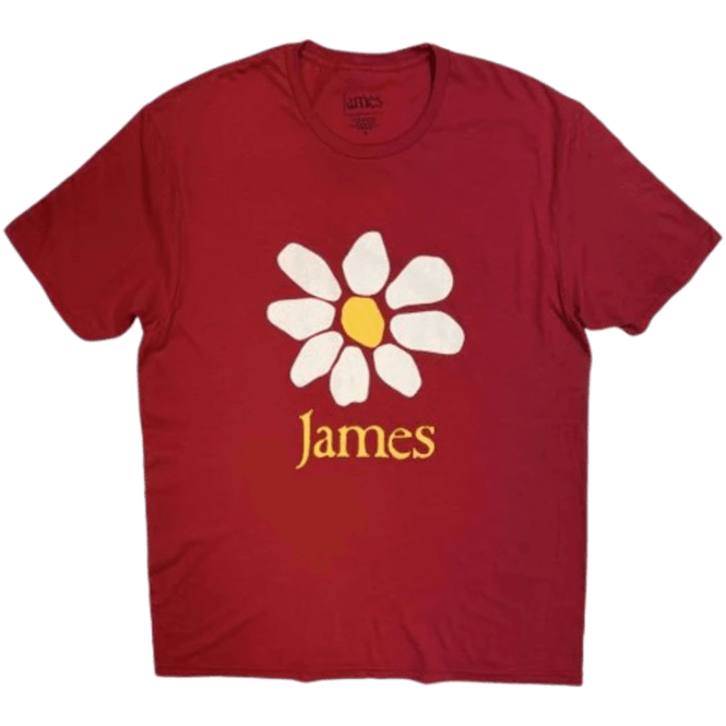 Rock Off James Daisy Logo T-shirt in Red 