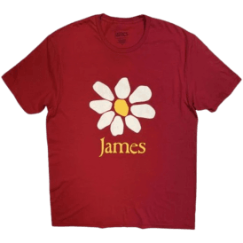 Rock Off James Daisy Logo T-shirt in Red 