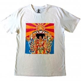 Rock Off Jimi Hendrix Axis T Shirt in White