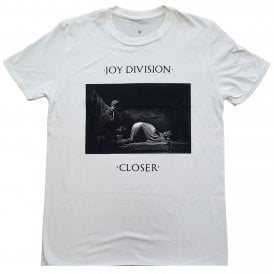Rock Off Joy Division Classic Closer T Shirt in White