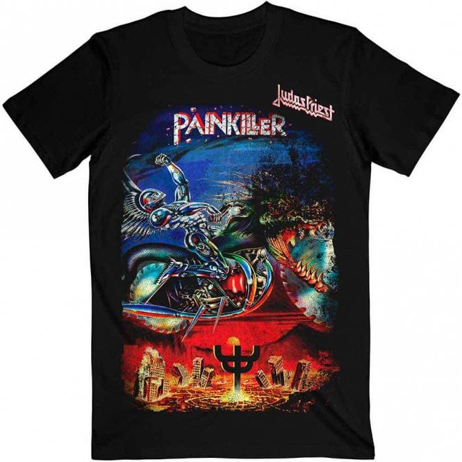 Rock Off Judas Priest Painkiller T Shirt in Black