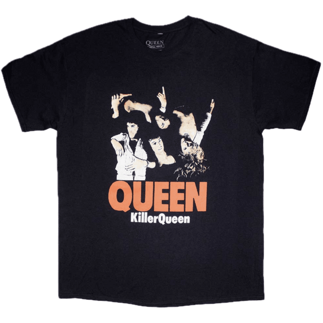 Rock Off Killer Queen T Shirt - Navy