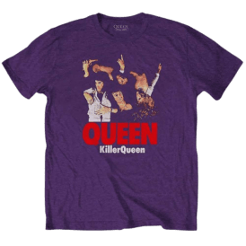 Rock Off Killer Queen T Shirt Purple