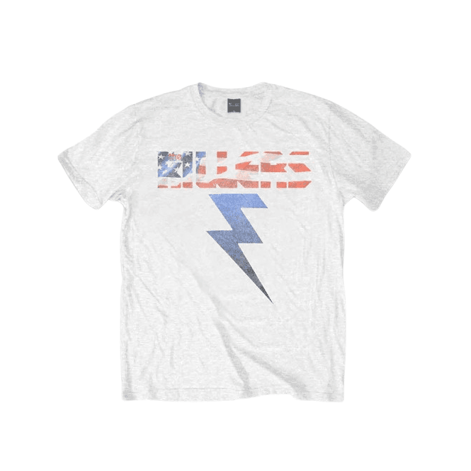 Rock Off Killers Bolt America T Shirt White