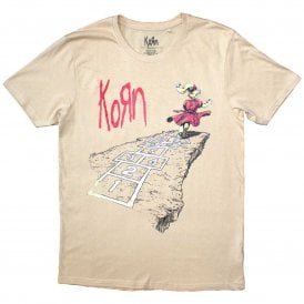 Rock Off Korn Follow The Leader T Shirt in Natural