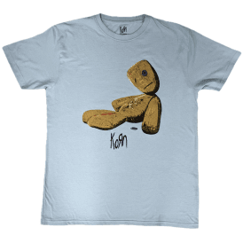 Rock Off Korn Issues Doll T-Shirt - Light Blue