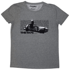 Rock Off Ladies Car 1975 T Shirt in Grey