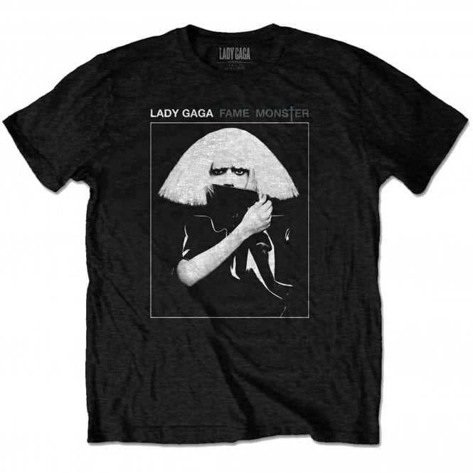 Rock Off Lady Gaga Fame T Shirt in Black