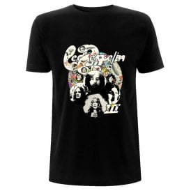 Rock Off Led Zeppelin Photo III T Shirt in Black