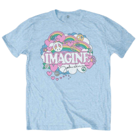 Rock Off Lennon Rainbows Love And Peace Blue