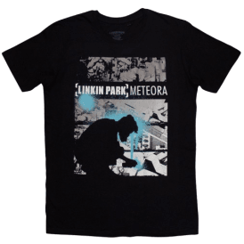 Rock Off Linkin Park Meteora Drip Collage T Shirt Black