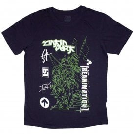 Rock Off Linkin Park Robot T Shirt in Navy