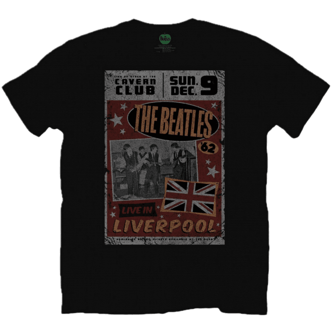 Rock Off Live In Liverpool Beatles T-Shirt - Black