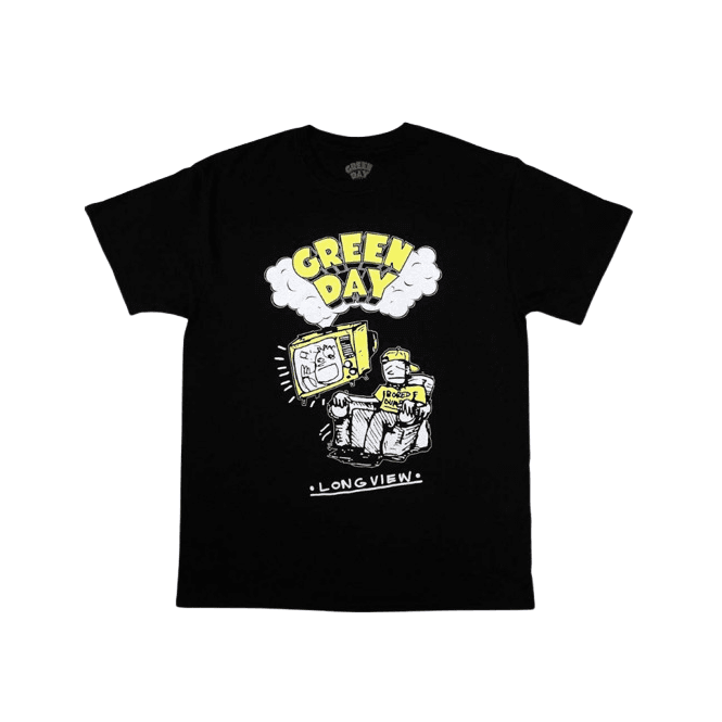 Rock Off Longview Doodle Green Day Black