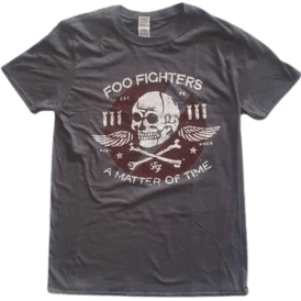 Rock Off Matter Of Time Ff T Shirt in Charcoal