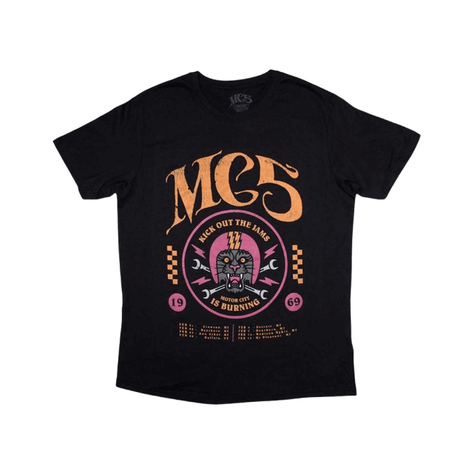 Rock Off Mc5 1969 T Shirt Black