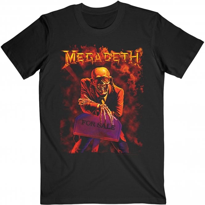 Rock Off Megadeath Peace Sells T Shirt in Black
