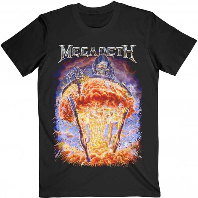 Rock Off Megadeth Countdown To Extinction T Shirt in Black