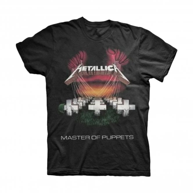 Rock Off Metallica Master Of Puppets European Tour 86 T Shirt in Black