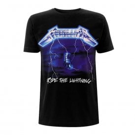 Rock Off Metallica Ride The Lightning Tracks in Black