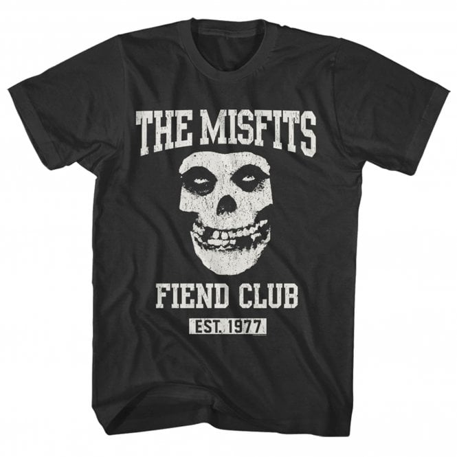 Rock Off Misfits Fiend Club T Shirt in Black