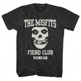 Rock Off Misfits Fiend Club T Shirt in Black