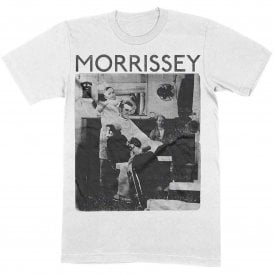 Rock Off Morrissey Barber Shop T Shirt in White