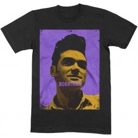 Rock Off Morrissey Purple & Yellow T Shirt in Black