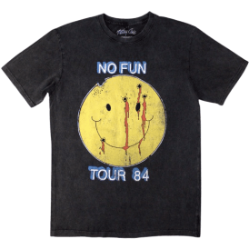 Rock Off Motley Crue No Fun Tour T Shirt Charcoal