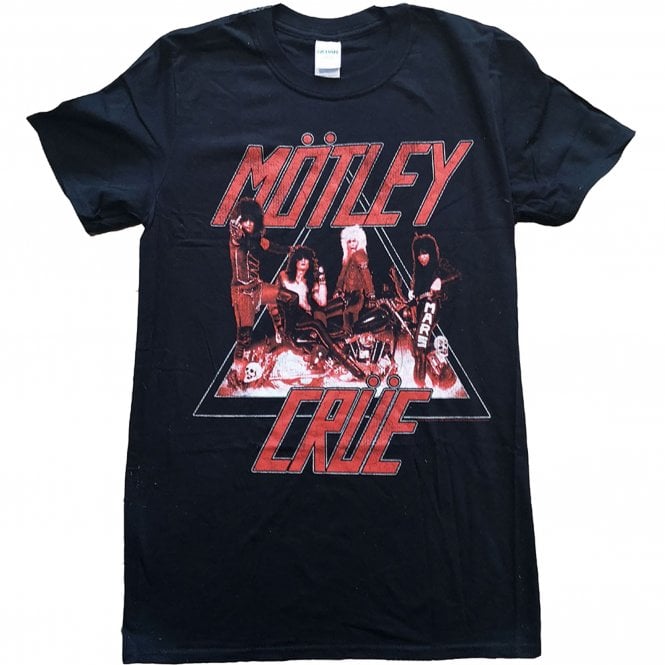 Rock Off Motley Crue Too Fast Cycle T Shirt in Black