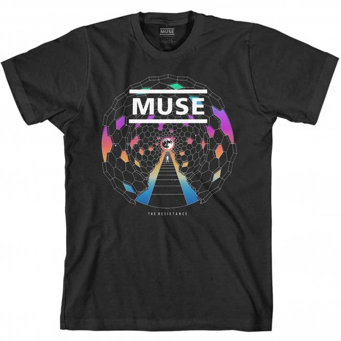 Rock Off Muse Resistance Moon T Shirt in Black