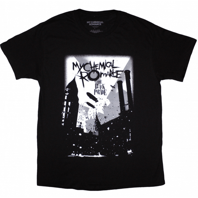 Rock Off My Chemical Romance Industry T-Shirt - Black