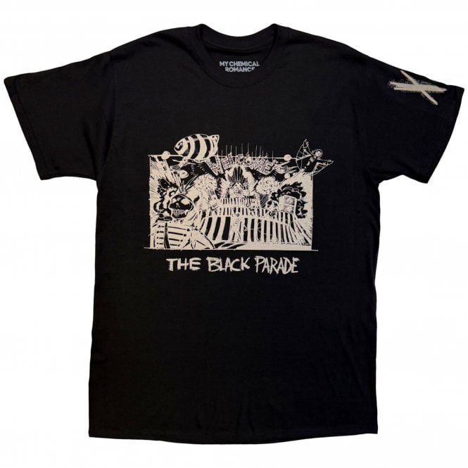 Rock Off My Chemical Romance Marching Frame T-Shirt -Black