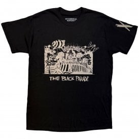 Rock Off My Chemical Romance Marching Frame T-Shirt -Black