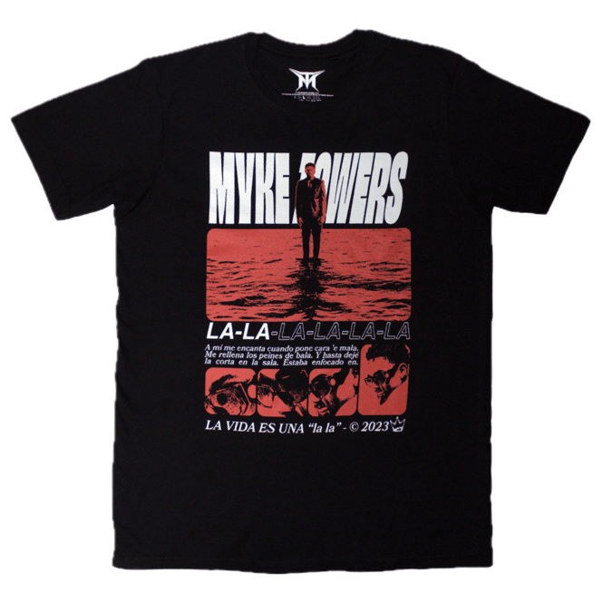 Rock Off Myke Towers La Vida T-Shirt - Black