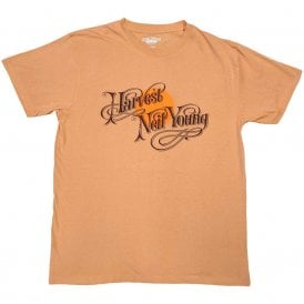 Rock Off Neil Young Harvest T Shirt in Gold