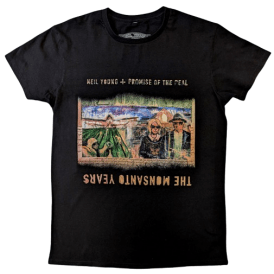 Rock Off Neil Young Monsanto Years T Shirt Black