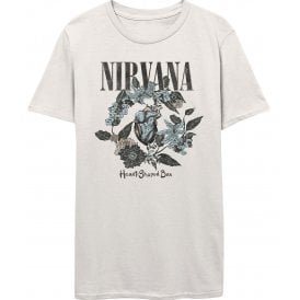Rock Off Nirvana Heart Shape Box White