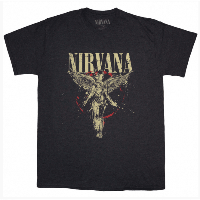 Rock Off Nirvana In Utero T Shirt - Grey
