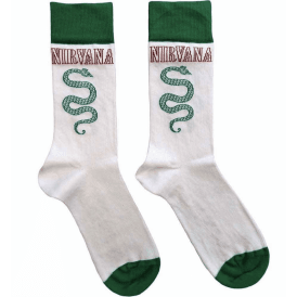 Rock Off Nirvana Serve The Servants Socks in White