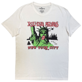 Rock Off Nyc 1972 Rolling Stones T Shirt in White